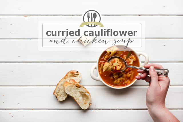 Curried Cauliflower and Chicken Soup