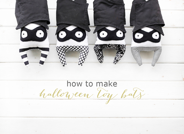 How to Make Halloween Toy Bats + Free Template Download