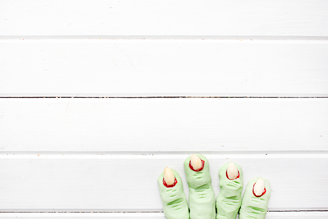 Green Witch Finger Cookies