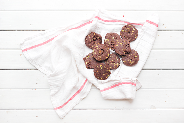 Chocolate-Pistachio Sablés + The Great Food Blogger Cookie Swap