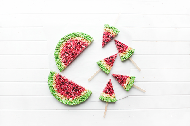 Watermelon Rice Krispies