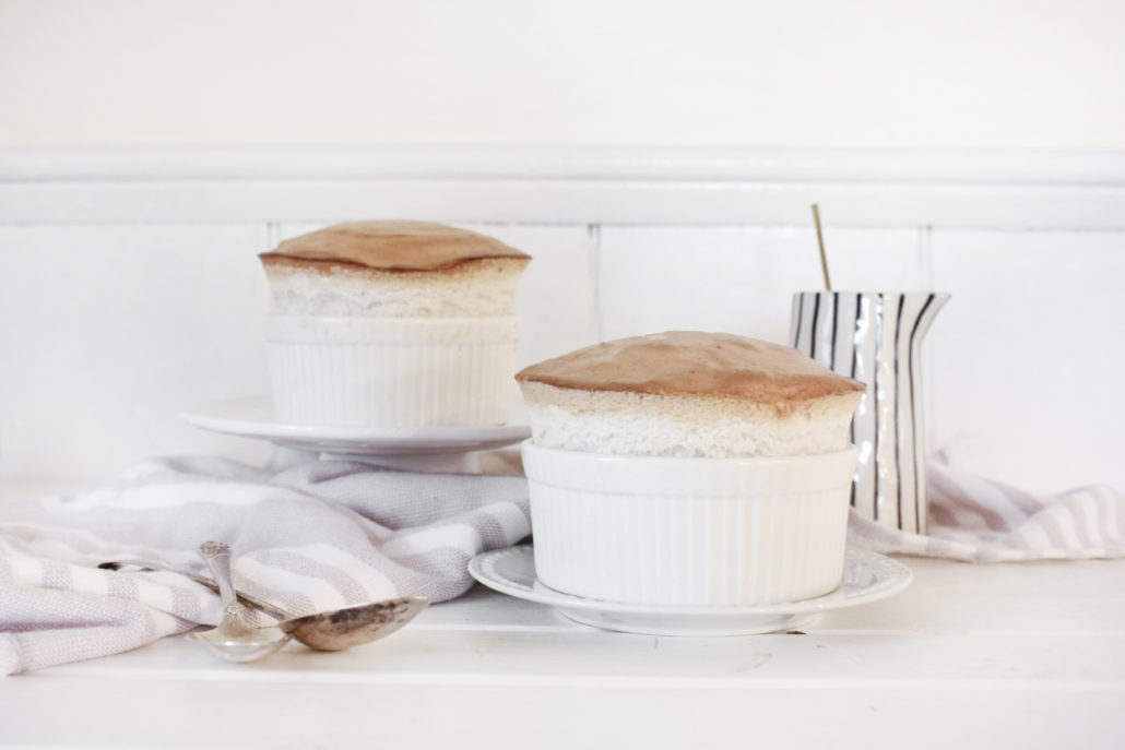 Hot Banana + Chocolate Fudge Soufflé